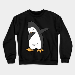 Funny kids t-shirt penguin dabbing Crewneck Sweatshirt